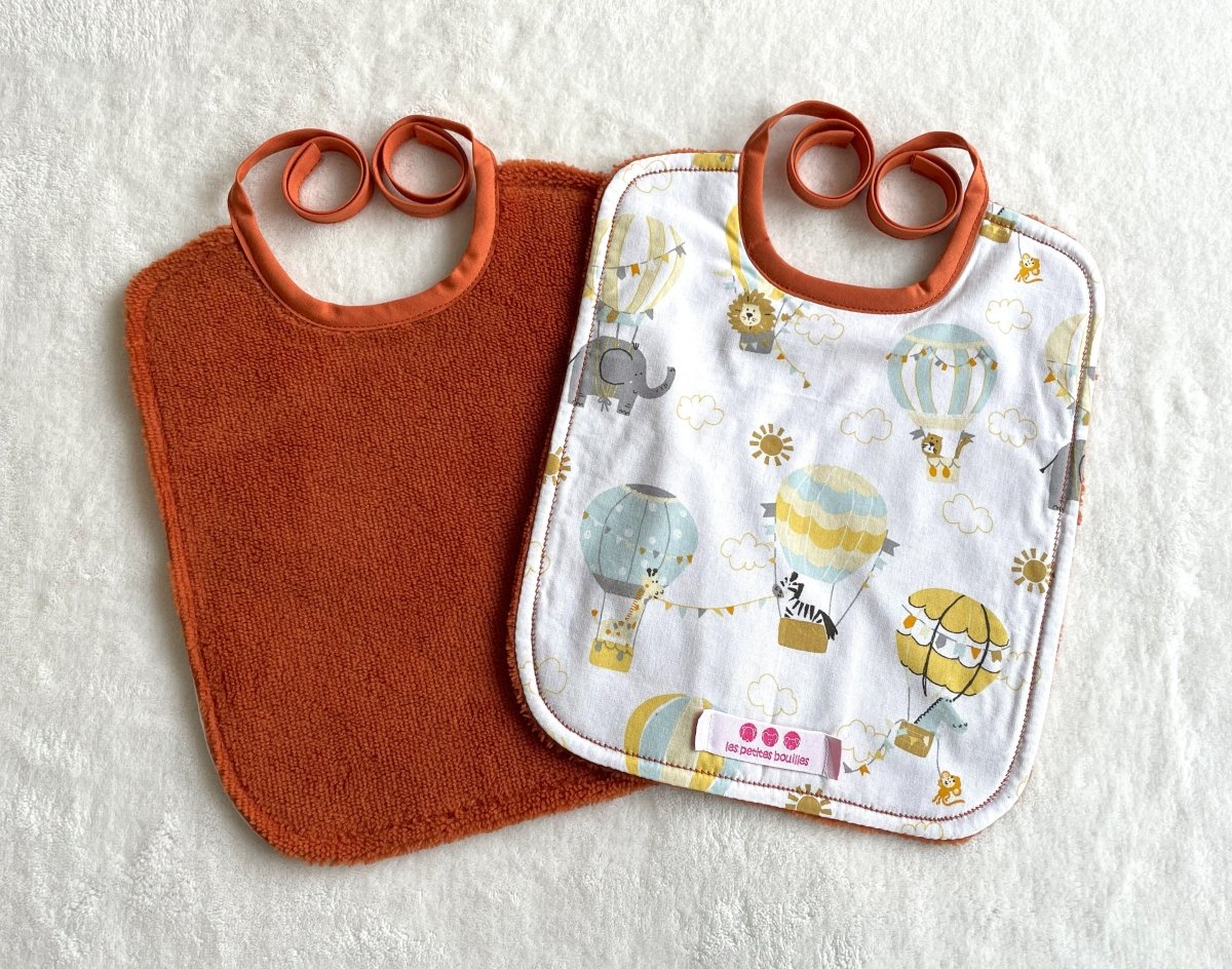 Bavoir - Montgolfière