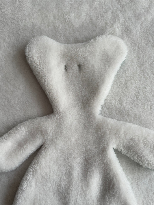 Doudou Ourson Vert Eucalyptus - Blanc