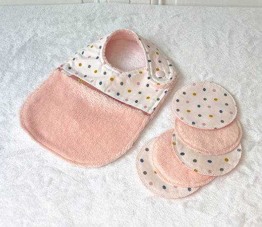 Ensemble Naissance - Rose Pastel et Pois